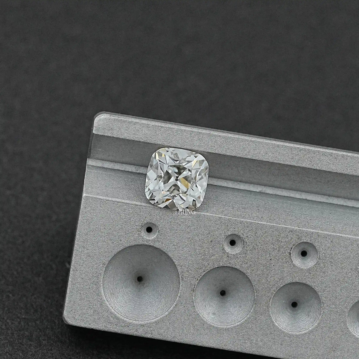 Old Mine Square Cushion Cut Lab Grown Diamond