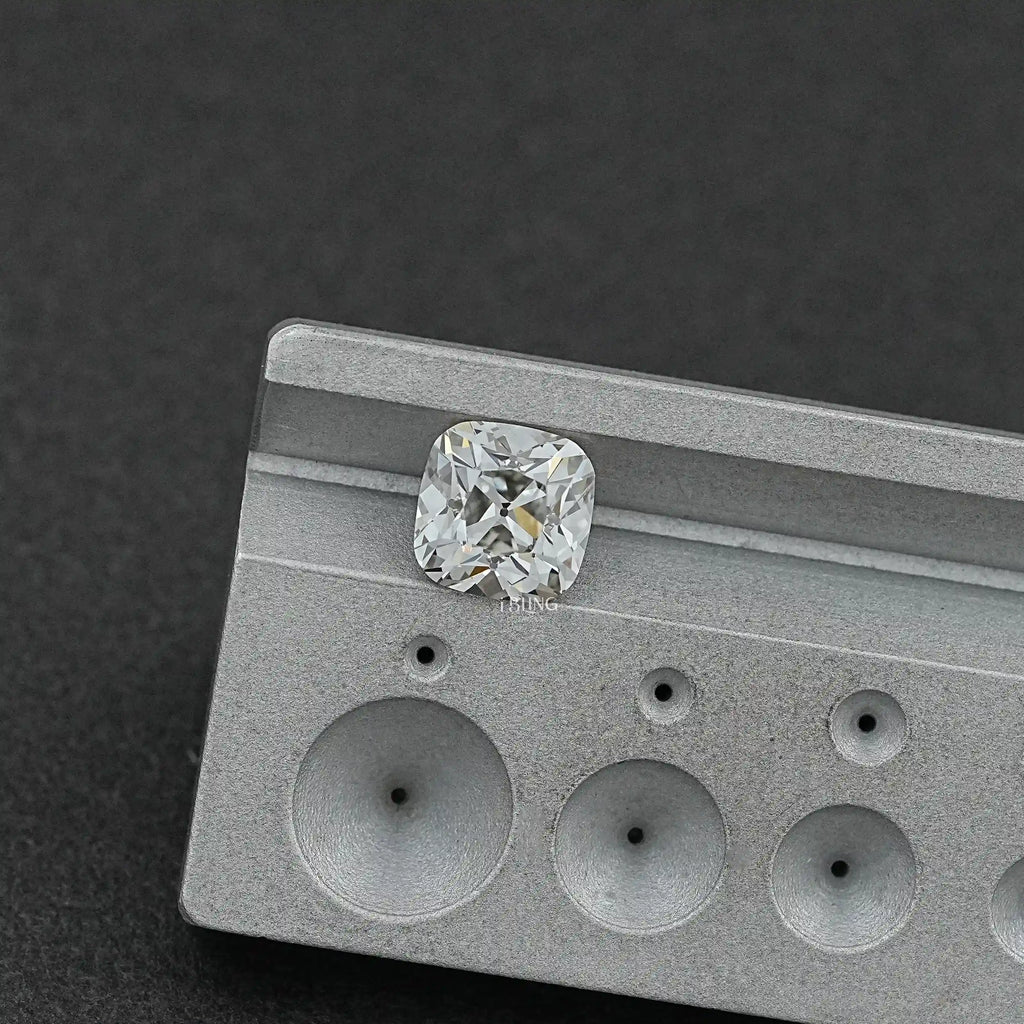 Old Mine Square Cushion Cut Lab Grown Diamond