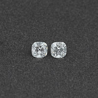 Old Mine Square Cushion CVD Diamond Matching Pair