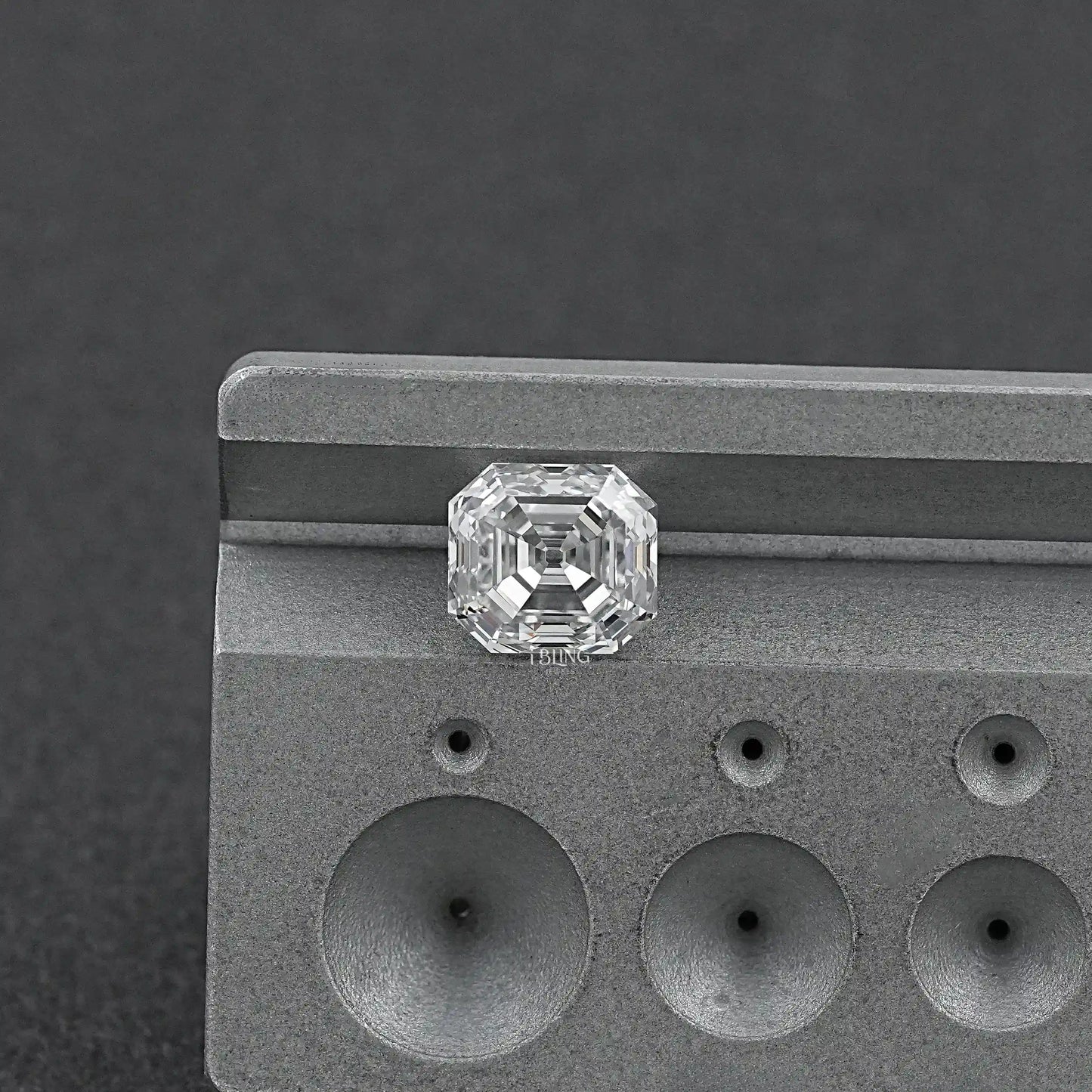 Old Mine Square Emerald Cut Lab Grown Diamond