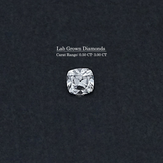 Square Old Mine Cushion Lab Grown Diamond