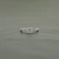 Square Radiant Lab Diamond Engagement Ring