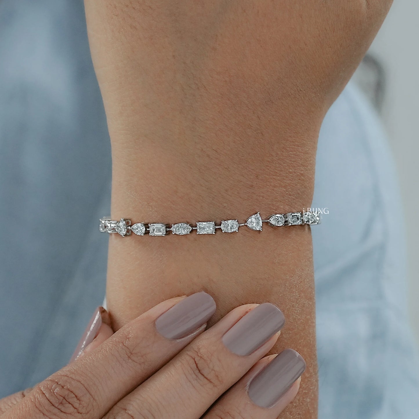 Multi Shape lab Diamond Tennis Bracelet Tennis Bracelet