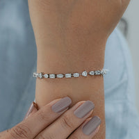 Multi Shape lab Diamond Tennis Bracelet