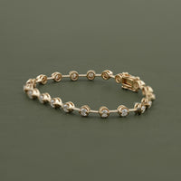 Round Moissanite Wedding Tennis Bracelet