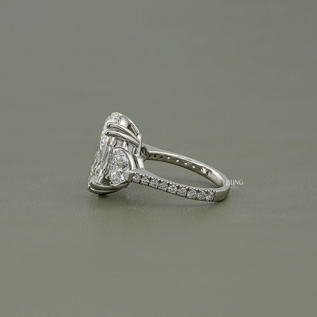 Oval And Heart Lab Grown Diamond Ring