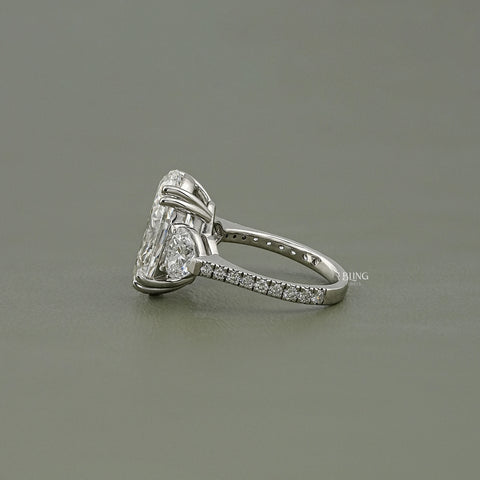 Oval And Heart Lab Grown Diamond Ring
