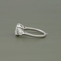 Three Stone Round Diamond Engagement Ring