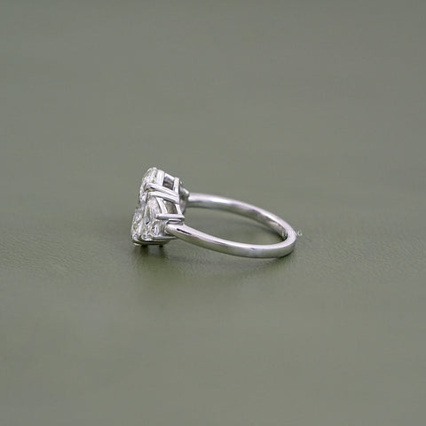 Oval Cut Diamond Three stone Engagement Ring