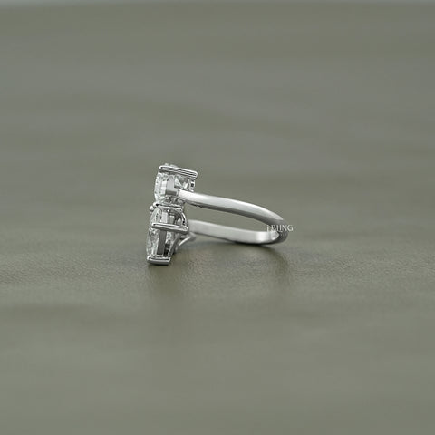Multi Shape Lab Diamond Three Stone Statement Ring
