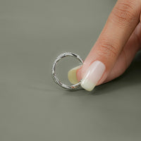 Round Cut Lab Diamond Twisted Wedding Band
