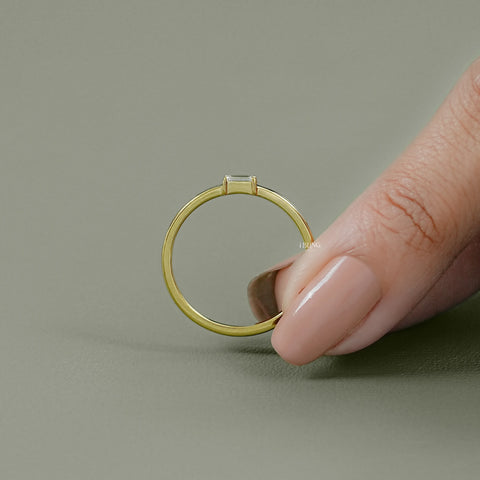 Baguette Cut Lab Grown Diamond Wedding Band
