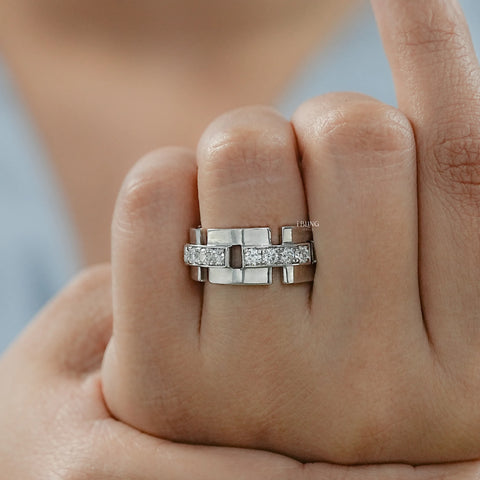 Round Cut Lab Grown Diamond Wedding Band
