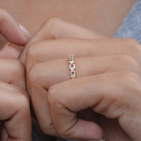 Radiant Cut Lab Grown Diamond Full Eternity Wedding Band