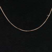 Yellow Gold Square Wheat Chain