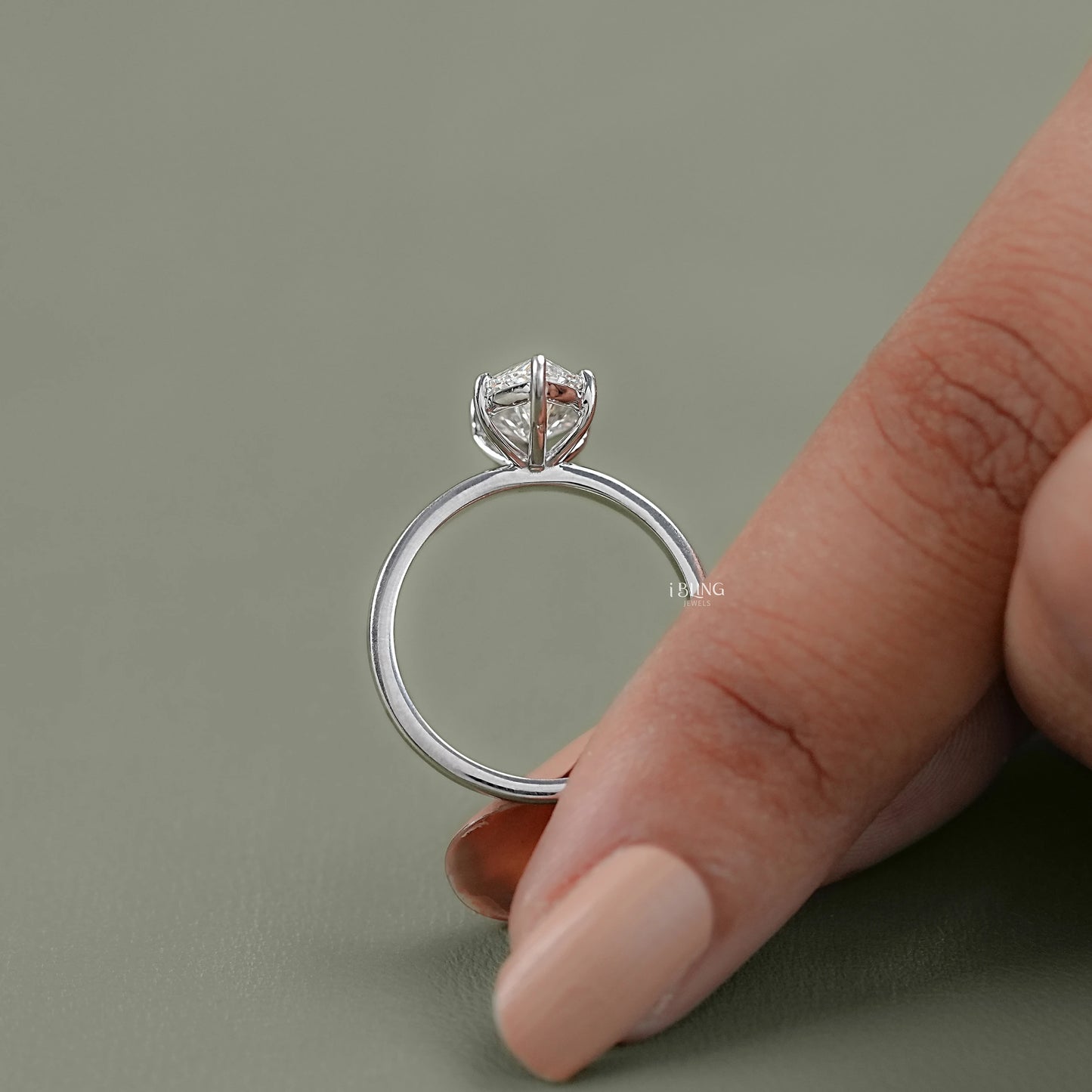 Marquise Cut Lab Diamond Solitaire Ring
