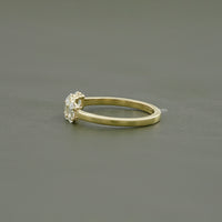 Oval Cut Lab Diamond Five Stone Wedding Band