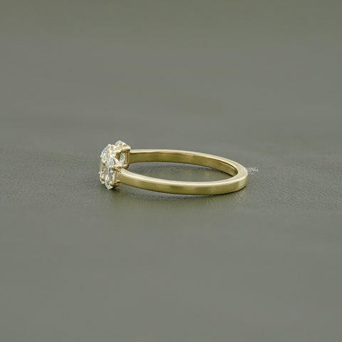 Oval Cut Lab Diamond Five Stone Wedding Band