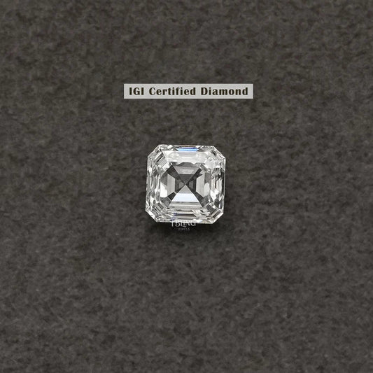 IGI Certified Asscher Cut Loose Lab Diamond IGI Loose Diamond