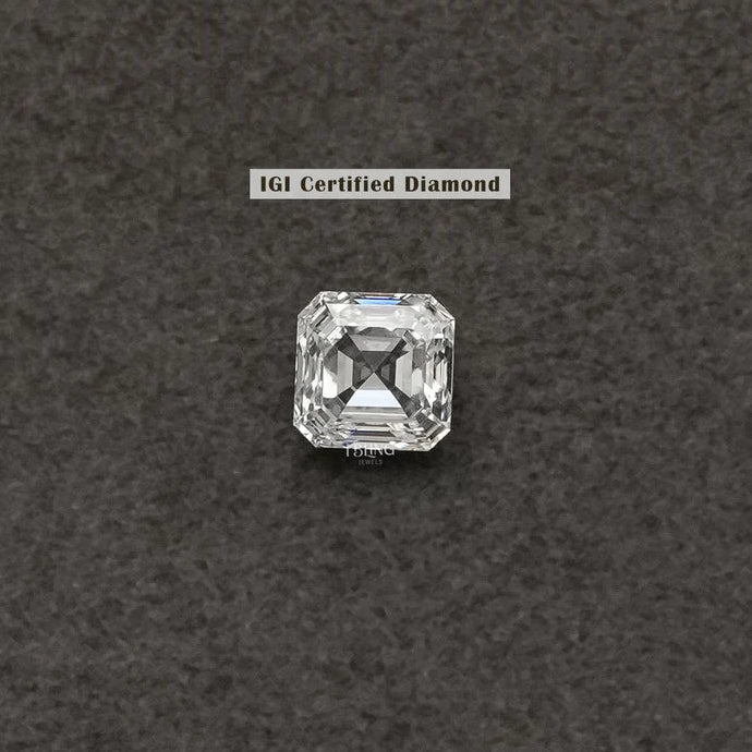 IGI Certified Asscher Cut Loose Lab Diamond